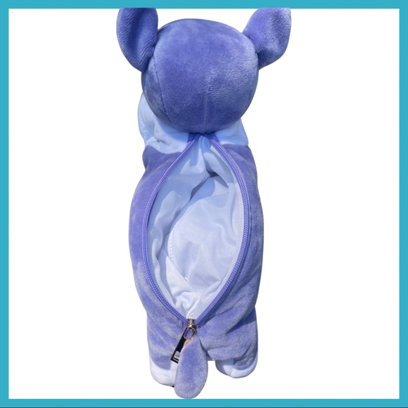 NWOT Purple Pug Plush Bag - Picture 5 of 7